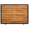 vidaXL Cabinet Fekete 70 x 50 x 87 cm Poli&eacute;szter &eacute;s Roly Rattan