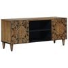 vidaXL TV szekr&eacute;ny t&aacute;rol&oacute;val Barna 105 x 33,5 x 46 cm T&ouml;m&ouml;r Mang&oacute;f&aacute;t