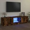 vidaXL füstös tölgy színű TV-szekrény LED-ekkel 140 x 40 x 36 cm
