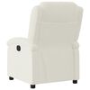 vidaXL krémszínű bársony dönthető fotel