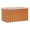vidaXL K&uuml;lt&eacute;ri T&aacute;rol&oacute; Doboz fasz&iacute;nű 129 x 67 x 65 cm Horganyzott Ac&eacute;l