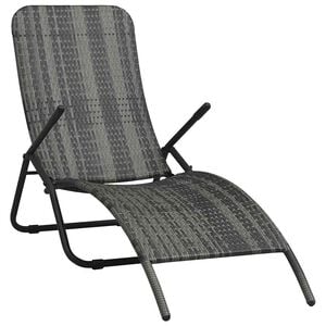 vidaXL sz&uuml;rke &ouml;sszecsukhat&oacute; polyrattan napoz&oacute;&aacute;gy