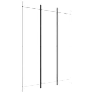 vidaXL feh&eacute;r 3 paneles sz&ouml;vetparav&aacute;n 300x180 cm