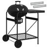vidaXL Faszenes grills&uuml;tő f&uuml;st&ouml;lő cs&ouml;vekkel 91 x 71 x 107 cm Ac&eacute;l