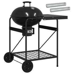 vidaXL Faszenes grills&uuml;tő f&uuml;st&ouml;lő cs&ouml;vekkel 91 x 71 x 107 cm Ac&eacute;l