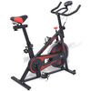vidaXL fekete-piros edző/szobabicikli pulzusm&eacute;rővel