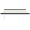 vidaXL kr&eacute;msz&iacute;nű sz&ouml;vet &eacute;s alum&iacute;nium beh&uacute;zhat&oacute; napellenző 3,5 x 2,5 m