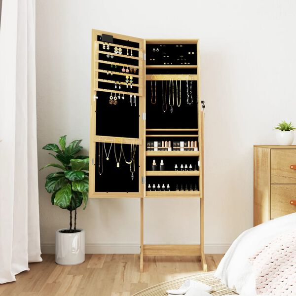 vidaXL szabadon &aacute;ll&oacute; LED-es &eacute;kszerszekr&eacute;ny