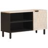 vidaXL TV szekr&eacute;ny Feh&eacute;r mosott fel&uuml;let 80 x 33 x 46 cm T&ouml;m&ouml;r Mang&oacute;f&aacute;t