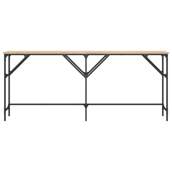 vidaXL sonoma t&ouml;lgy sz&iacute;nű szerelt fa doh&aacute;nyz&oacute;asztal 180x29x75 cm