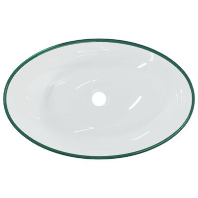 vidaXL átlátszó edzett üveg mosdókagyló 54,5 x 35 x 15,5 cm