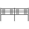 vidaXL fekete fém fejtámla 200 cm