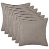 vidaXL P&aacute;rna huzat 6 pcs HOUTEN Vil&aacute;gossz&uuml;rke 80 x 80 cm Boucl&eacute;