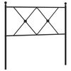 vidaXL fekete f&eacute;m csere fejt&aacute;mla 90 cm
