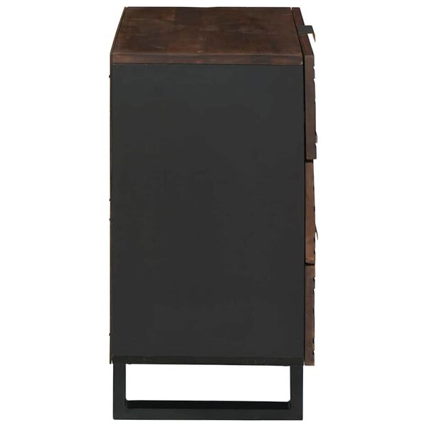 vidaXL &Eacute;jjeliszekr&eacute;ny fi&oacute;kkal Di&oacute; 50 x 33 x 62 cm T&ouml;m&ouml;r ak&aacute;cfa