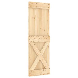 vidaXL Cs&uacute;sz&oacute; ajt&oacute; NARVIK 70 x 210 cm (152,5 cm) Term&eacute;szetes &eacute;s Fekete