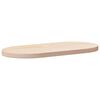 vidaXL t&ouml;m&ouml;r fenyőfa asztallap 60 x 30 x 2,5 cm ov&aacute;lis