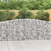 vidaXL 8 db &iacute;ves horganyzott vas gabion kos&aacute;r 400x30x100/120 cm