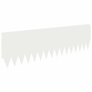 vidaXL Fűszeg&eacute;lyez&eacute;s 10 pcs 103 x 30 cm Ac&eacute;l Feh&eacute;r