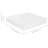 vidaXL 2 db magasfényű fehér MDF lebegő fali polc 23 x 23,5 x 3,8 cm