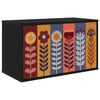 vidaXL Fals&iacute;that&oacute; TV Szekr&eacute;ny ESSEN 69 x 33 x 40 cm Fekete T&ouml;lgy