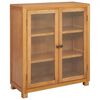 vidaXL Cabinet polcokkal t&aacute;rol&oacute;val Barna 80 x 35 x 95 cm T&ouml;m&ouml;r T&ouml;lgyfa