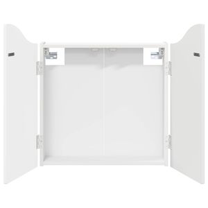 vidaXL Darts szekr&eacute;ny Feh&eacute;r 56 x 12 x 63 cm Szerelt Fa