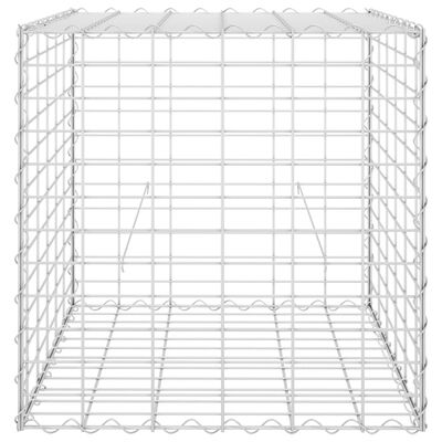 vidaXL kocka alakú acélhuzal gabion magaságyás 60 x 60 x 60 cm
