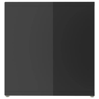 vidaXL 2 db magasfényű szürke forgácslap TV-szekrény 142,5x35x36,5 cm