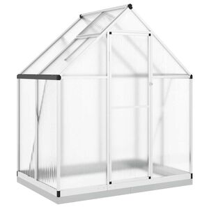 vidaXL ez&uuml;stsz&iacute;nű alum&iacute;nium melegh&aacute;z alapv&aacute;zzal 169 x 114 x 202 cm
