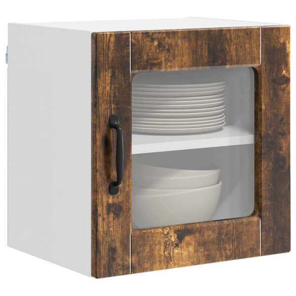 vidaXL Konyhaszekr&eacute;ny 2 pcs F&uuml;st&ouml;lt t&ouml;lgy 40 x 31 x 40 cm Faanyag