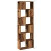 vidaXL antik fa sz&iacute;nű t&eacute;relv&aacute;laszt&oacute; k&ouml;nyvszekr&eacute;ny 60x24x186 cm