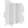 vidaXL 5 paneles fekete t&ouml;m&ouml;r cs&aacute;sz&aacute;rfa t&eacute;relv&aacute;laszt&oacute;