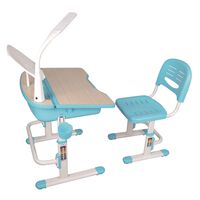 Vipack Comfortline 301 kék-fehér állítható gyerekíróasztal székkel