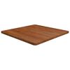 vidaXL s&ouml;t&eacute;tbarna kezelt t&ouml;m&ouml;r t&ouml;lgyfa n&eacute;gyzet asztallap 70x70x2,5cm