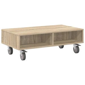 vidaXL G&ouml;rd&uuml;l&eacute;keny oldalasztal Sonoma t&ouml;lgy 90 x 50 x 30 cm Szerelt Fa
