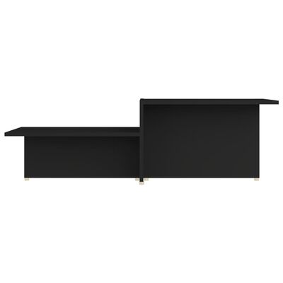 vidaXL fekete szerelt fa dohányzóasztal 111,5 x 50 x 33 cm