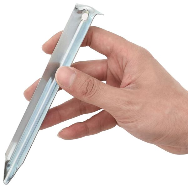 vidaXL 24 db horganyzott acél sátorszeg 17 cm Ø20 mm
