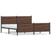 vidaXL barna t&ouml;lgy sz&iacute;nű f&eacute;m &aacute;gykeret matrac n&eacute;lk&uuml;l 193 x 203 cm