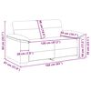 vidaXL k&eacute;tszem&eacute;lyes kapucs&iacute;n&oacute; st&iacute;lus&uacute; műbőr kanap&eacute; 160x81x84 cm