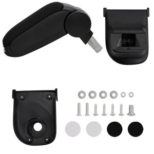 vidaXL aut&oacute; karfa fekete 15x35x(30-47) cm ABS