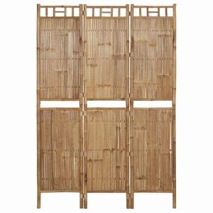vidaXL 3 paneles bambusz t&eacute;relv&aacute;laszt&oacute; 120 x 180 cm