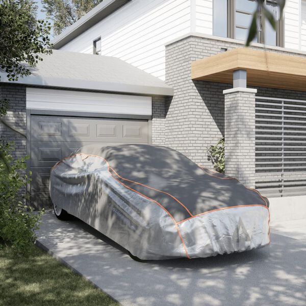 vidaXL sz&uuml;rke &eacute;s ez&uuml;stsz&iacute;nű teljes aut&oacute;huzat szed&aacute;nhoz j&eacute;geső ellen S