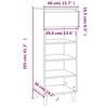 vidaXL fehér szerelt fa cipősszekrény 40x36x105 cm
