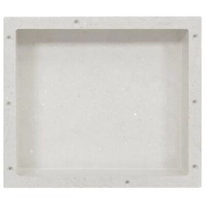 vidaXL matt fehér zuhanyfal-mélyedés 41 x 36 x 10 cm