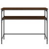 vidaXL barna t&ouml;lgysz&iacute;nű szerelt fa t&aacute;lal&oacute;asztal 100x35,5x75 cm