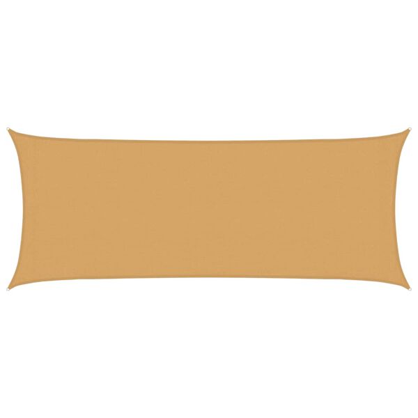 vidaXL homoksz&iacute;nű n&eacute;gysz&ouml;gletű HDPE napvitorla 160 g/m&sup2; 2x5 m