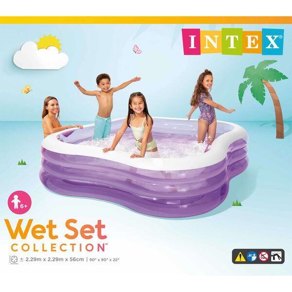 Intex Swim Center Beach Wave 57495NP medence 229 x 229 x 56 cm