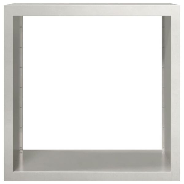 vidaXL rozsdamentes ac&eacute;l tűzifat&aacute;rol&oacute; 100 x 40 x 100 cm