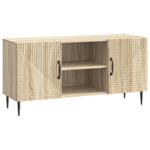 vidaXL TV szekr&eacute;ny Sonoma T&ouml;lgy 102 x 34,5 x 50 cm Szerelt Fa